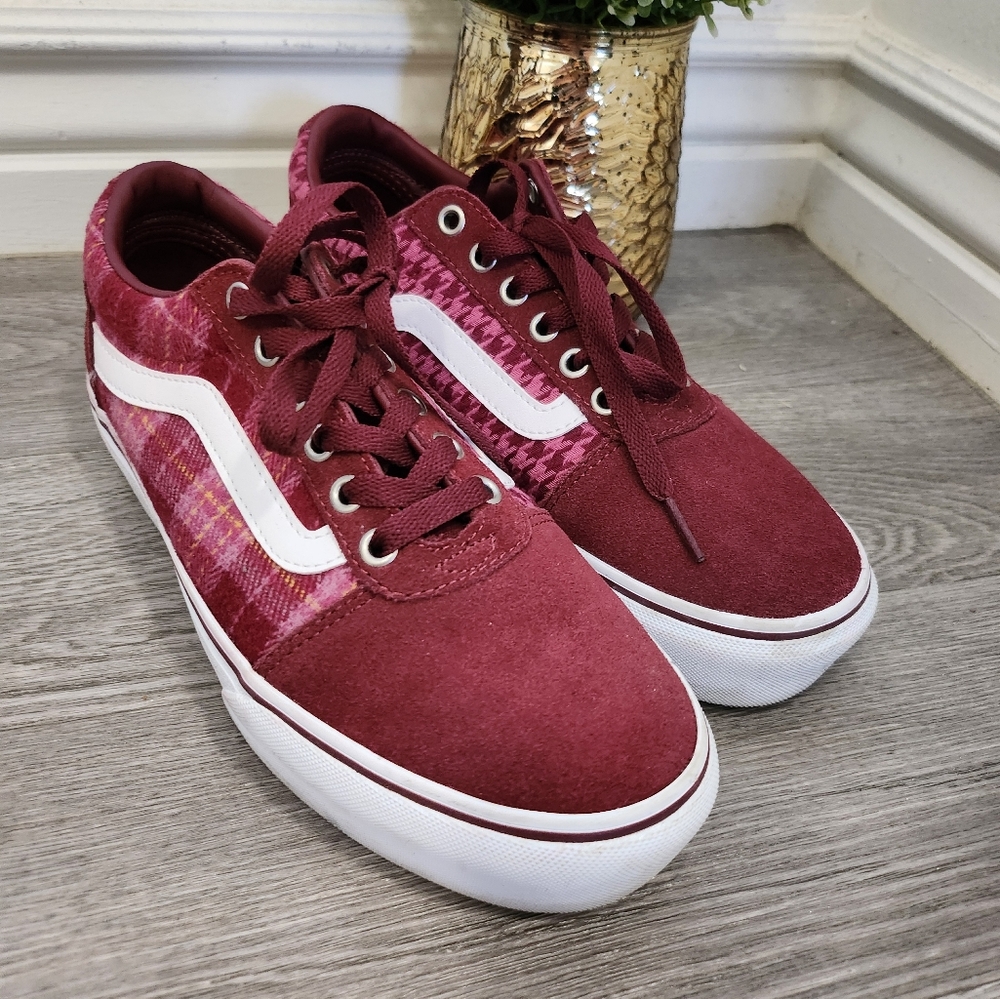 Vans Sk8-hi platform oldskool burgandy sneaker - Picture 1 of 7